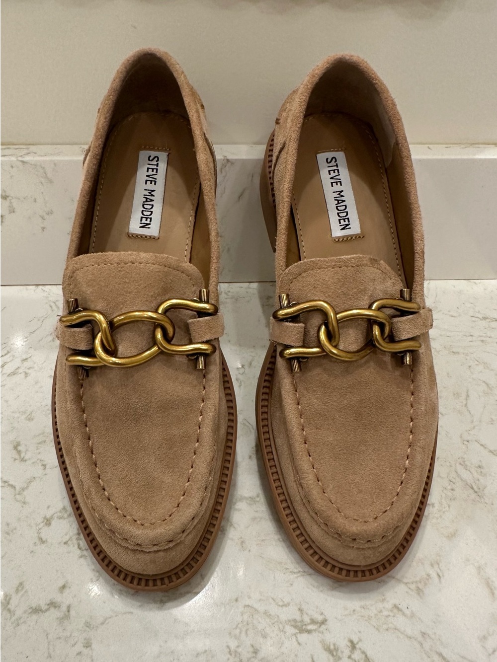 Steve Madden Karmine Suede Loafers 7